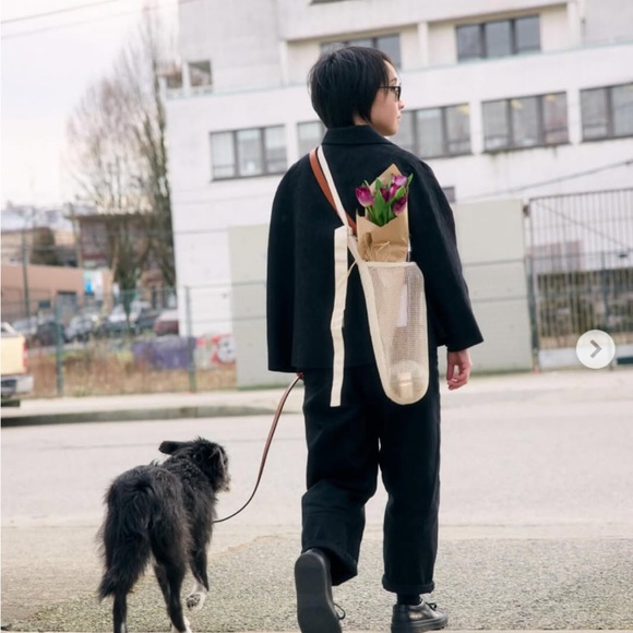 NWOT Mesh Carrying Tote Bag - Picture 2 of 5